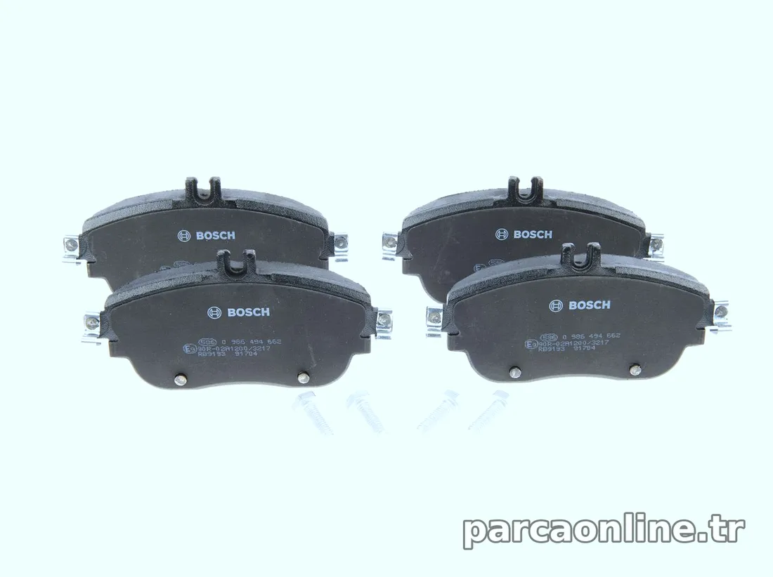 BOSCH 0986494662 Fren Disk Balata - BOSCH - 0986494662