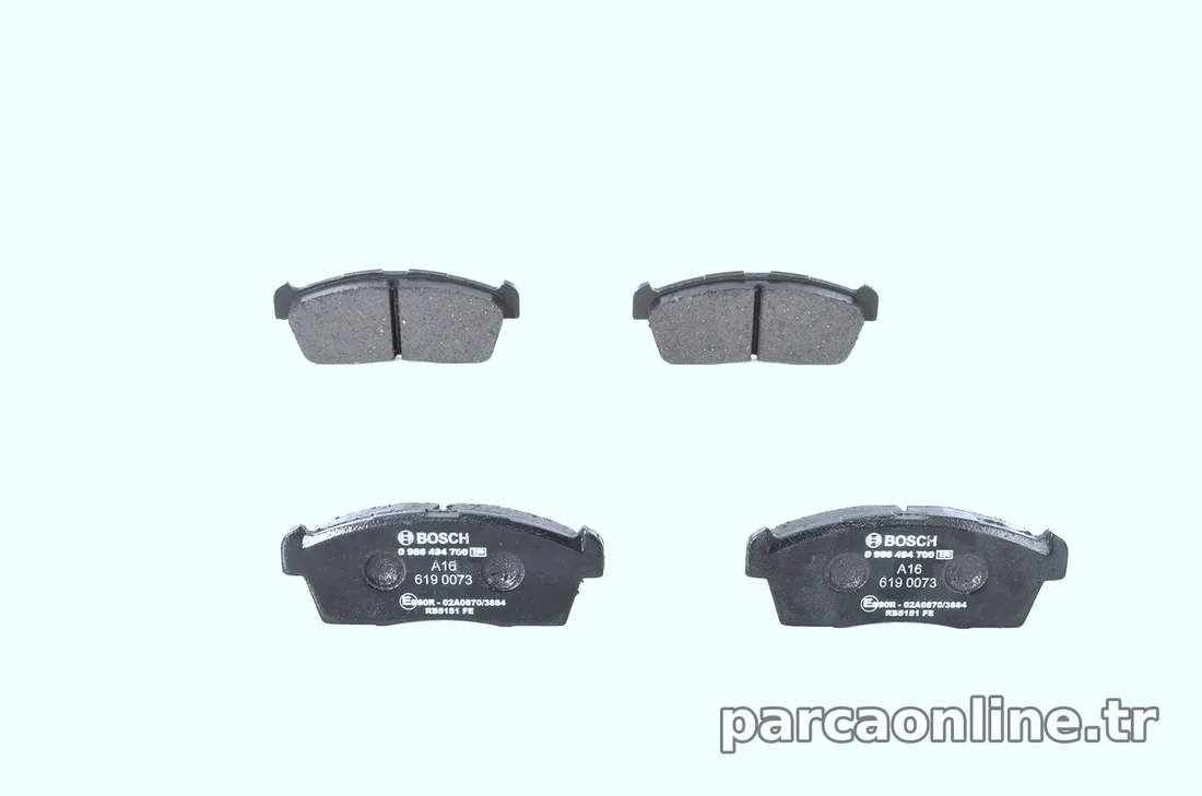 BOSCH 0986494700 Fren Disk Balata - BOSCH - 0986494700
