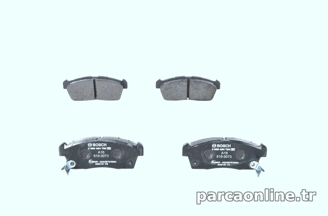 BOSCH 0986494700 Fren Disk Balata - BOSCH - 0986494700