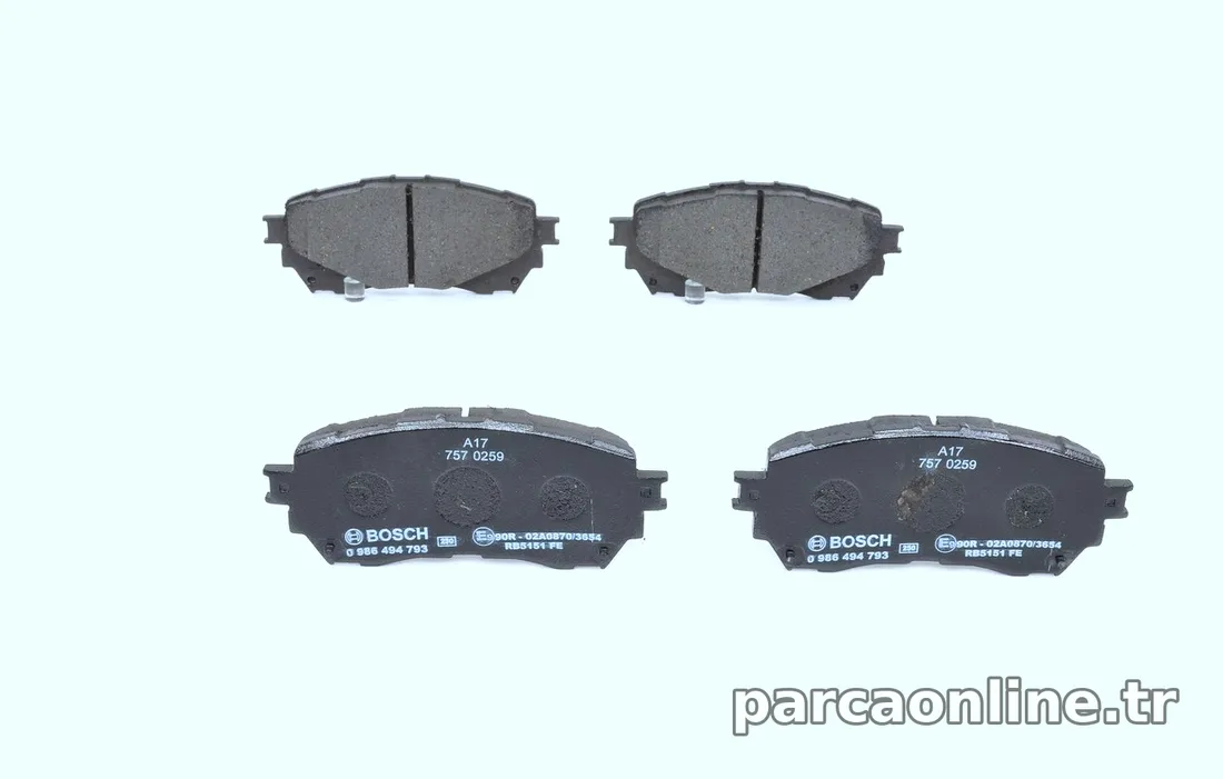 BOSCH 0986494793 Fren Disk Balata - BOSCH - 0986494793