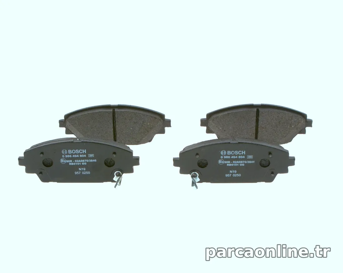 BOSCH 0986494804 Fren Disk Balata - BOSCH - 0986494804
