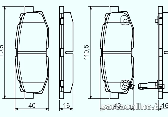 BOSCH 0986495135 Fren Disk Balata - BOSCH - 0986495135