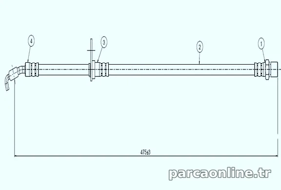 CAVO C900264A Fren Hortumu - CAVO - C900264A