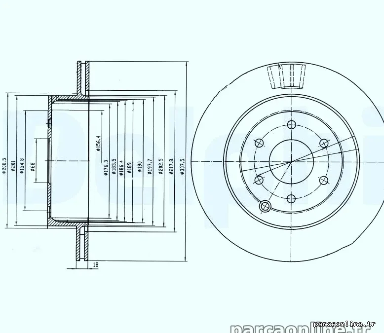 DELPHI BG4174 Fren Disk Ayna - DELPHI - BG4174
