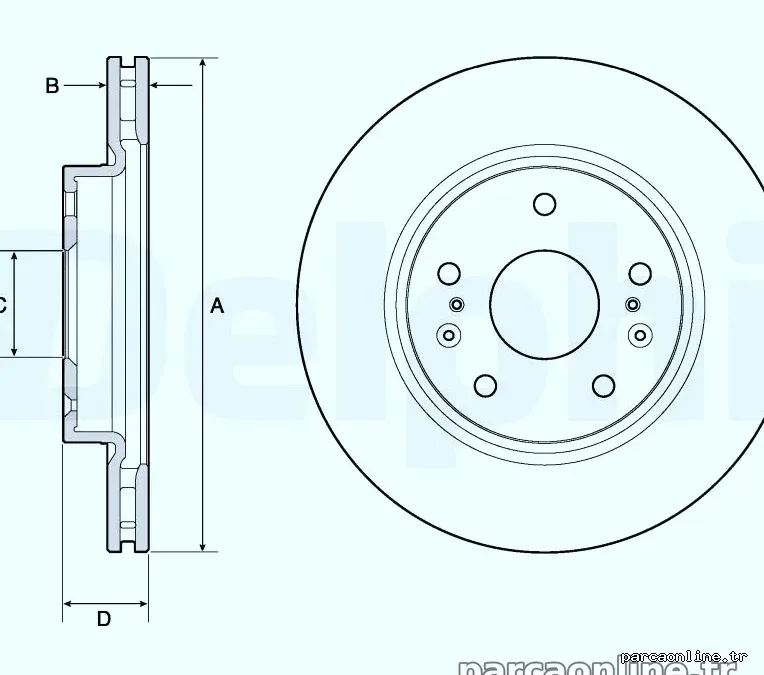 DELPHI BG4764C Fren Disk Ayna - DELPHI - BG4764C