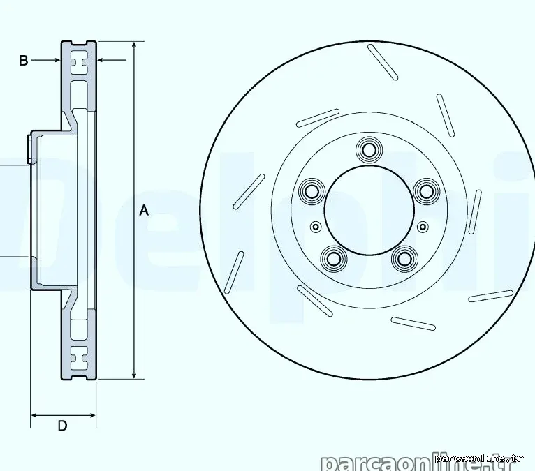 DELPHI BG9127C Fren Disk Ayna - DELPHI - BG9127C