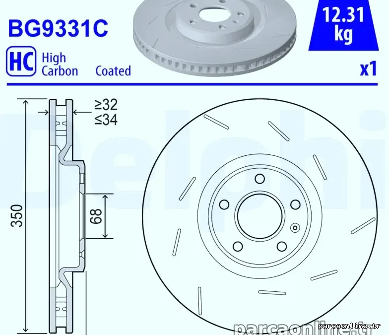 DELPHI BG9331C Fren Disk Ayna - DELPHI - BG9331C