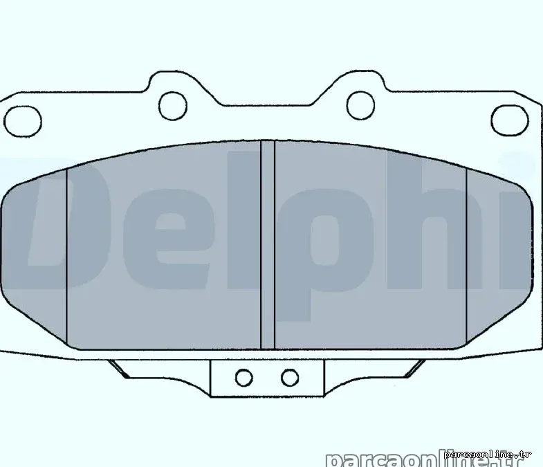 DELPHI LP1020 Fren Disk Balata - DELPHI - LP1020