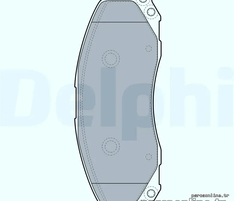 DELPHI LP2082 Fren Disk Balata - DELPHI - LP2082