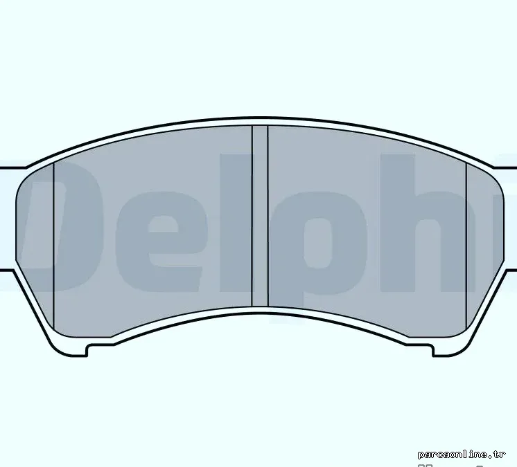 DELPHI LP2111 Fren Disk Balata - DELPHI - LP2111