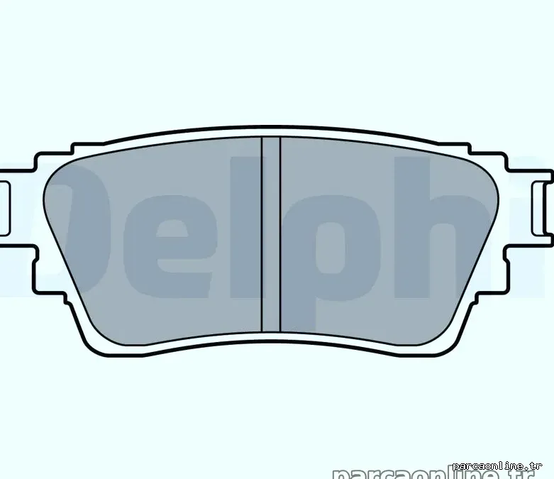 DELPHI LP3408 Fren Disk Balata - DELPHI - LP3408