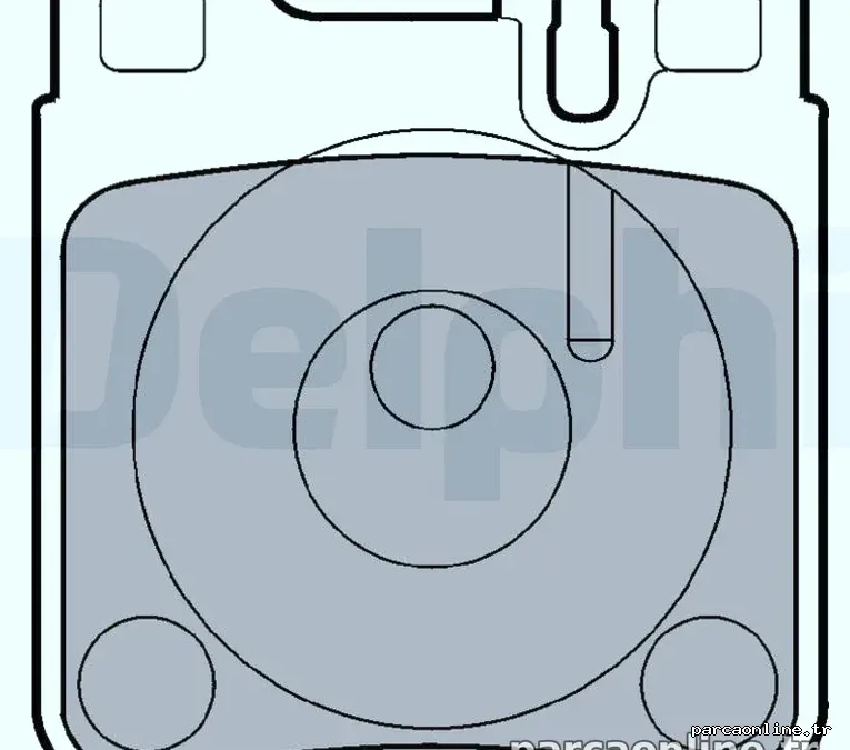 DELPHI LP841 Fren Disk Balata - DELPHI - LP841