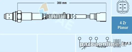 FAE 77424 Oksijen (Lambda) Sensörü