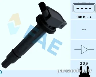 FAE 80301 Ateşleme Bobini - FAE - 80301