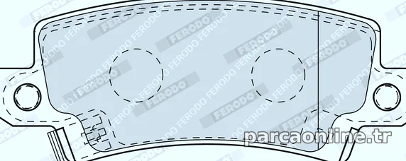 FERODO FDB1574 Fren Disk Balata - FERODO - FDB1574