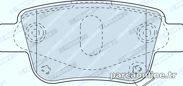 FERODO FDB1649 Fren Disk Balata - FERODO - FDB1649