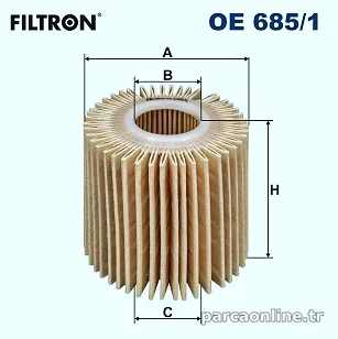 FILTRON OE6851 Yağ Filtresi - FILTRON - OE6851