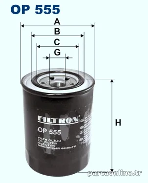 FILTRON OP555 Yağ Filtresi - FILTRON - OP555