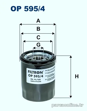 FILTRON OP5954 Yağ Filtresi - FILTRON - OP5954