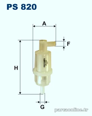 FILTRON PS820 Yakıt Filtresi - FILTRON - PS820