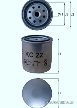KNECHT KC22 Yakıt Filtresi - KNECHT - KC22