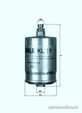 KNECHT KL19 Yakıt Filtresi - KNECHT - KL19