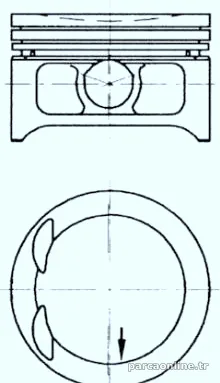 KOLBENSCHMIDT 97363610 Piston - KOLBENSCHMIDT - 97363610