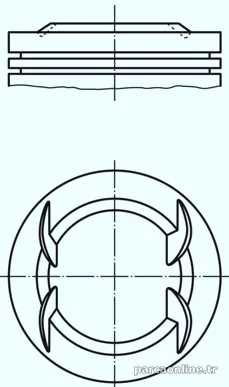 MAHLE 011PI00111000 Piston - MAHLE - 011PI00111000