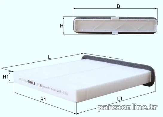 MAHLE LA1361 Polen Filtresi - MAHLE - LA1361