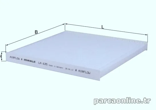 MAHLE LA635 Polen Filtresi - MAHLE - LA635