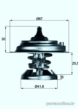 MAHLE TX2980D Termostat - MAHLE - TX2980D