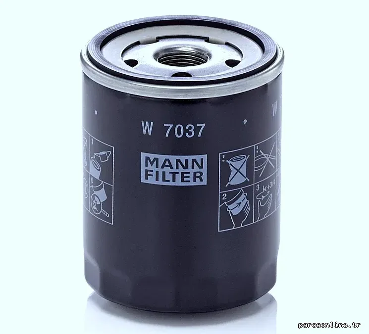 MANN FILTER W7037 Yağ Filtresi - MANN FILTER - W7037