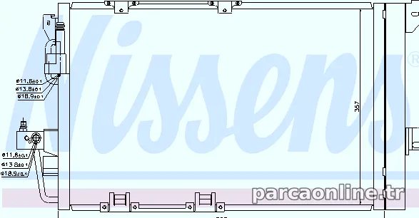 NISSENS 94650 Klima Radyatörü - NISSENS - 94650