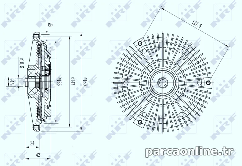NRF 49594 Soğutma Fanı (Fan Termik) - NRF - 49594