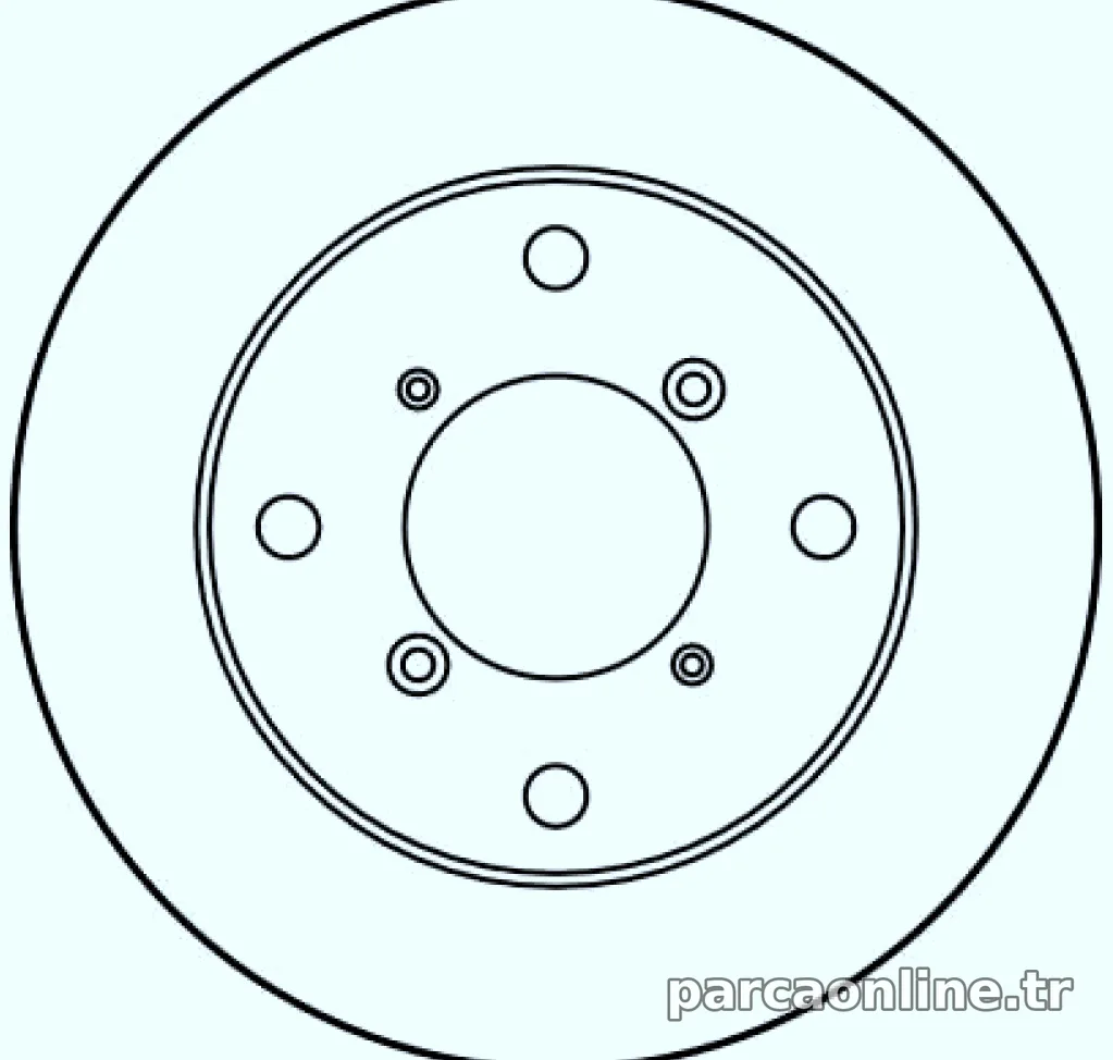 ON FREN DISK (AYNASI) HAVALI SUZUKI ALTO 1994-2002 SUZUKI SWIFT 1989-2001 JUSTY 1.3 4WD 1995-2003 (231MM) - TRW - TRW DF