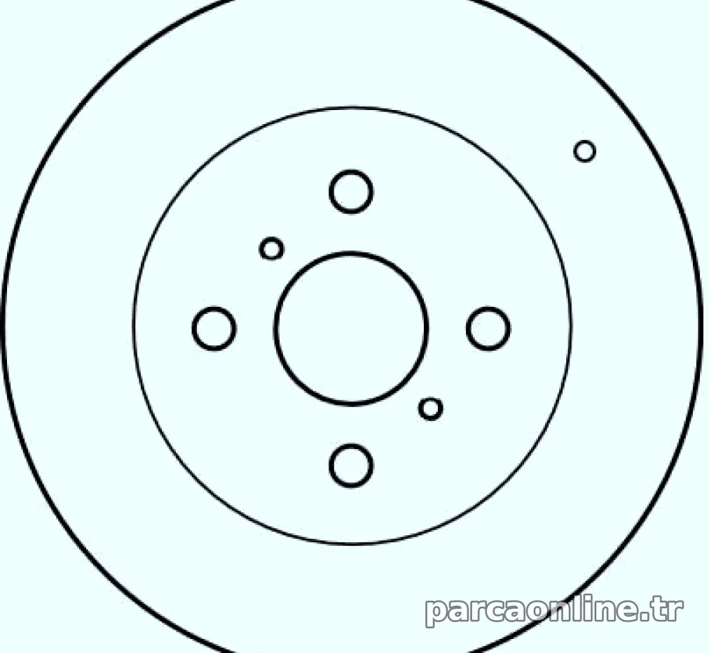 ON FREN DISK AYNASI (HAVALI) TOYOTA YARIS D4 D 06-11 (255X4) - TRW - TRW DF4163