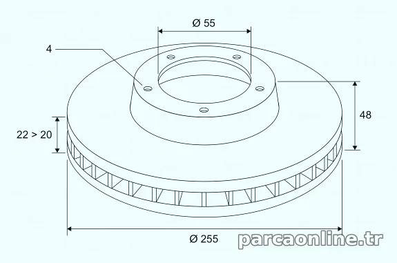VALEO 186701 Fren Disk Ayna - VALEO - 186701