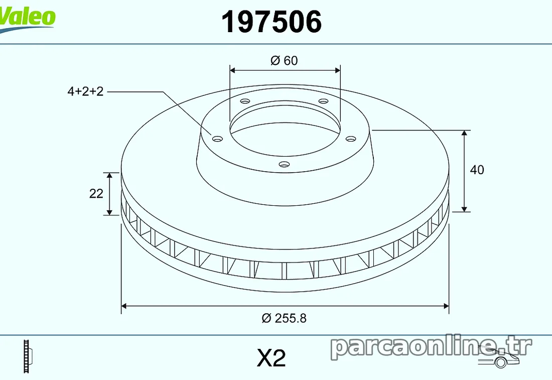 VALEO 197506 Fren Disk Ayna - VALEO - 197506
