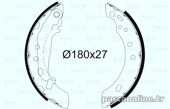 VALEO 562597 Fren Pabuçlu Balata - VALEO - 562597