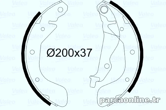 VALEO 564080 Fren Pabuçlu Balata - VALEO - 564080