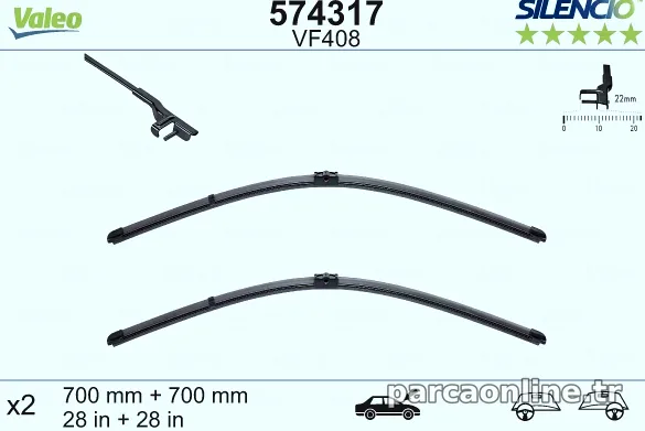 VALEO 574317 Silecek Süpürgesi - VALEO - 574317