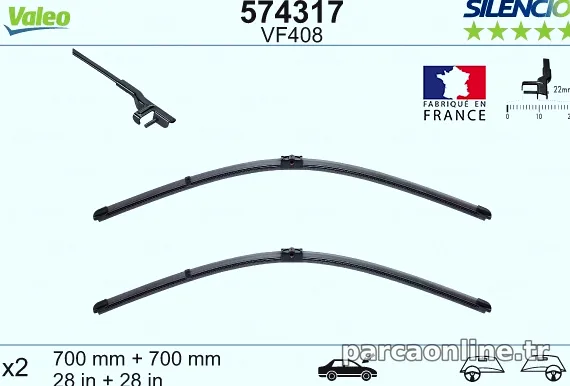 VALEO 574317 Silecek Süpürgesi - VALEO - 574317
