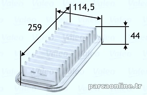 VALEO 585059 Hava Filtresi - VALEO - 585059