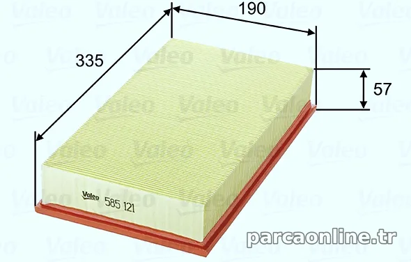 VALEO 585121 Hava Filtresi - VALEO - 585121