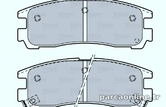 VALEO 598834 Fren Disk Balata - VALEO - 598834