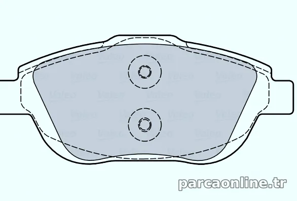 VALEO 670030 Fren Disk Balata - VALEO - 670030