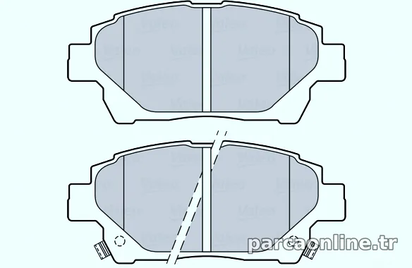 VALEO 670062 Fren Disk Balata - VALEO - 670062