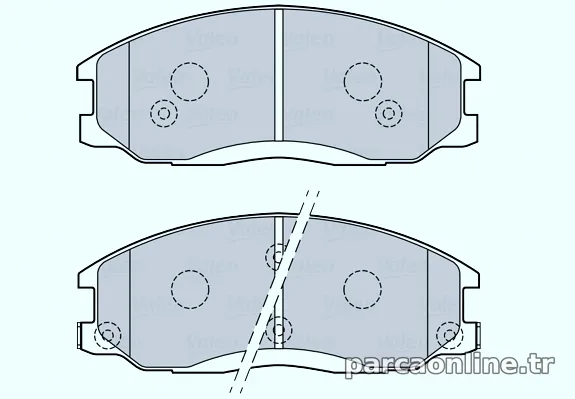 VALEO 670086 Fren Disk Balata - VALEO - 670086