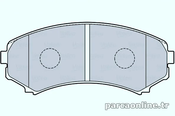 VALEO 670087 Fren Disk Balata - VALEO - 670087