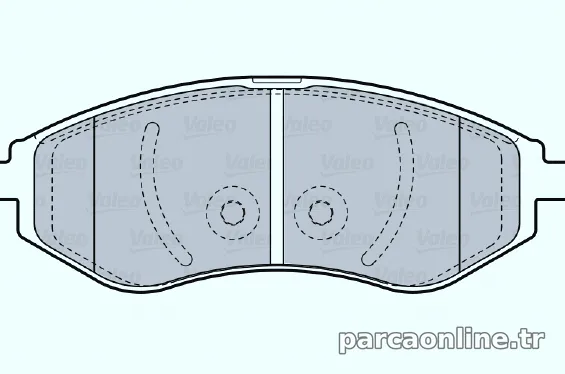 VALEO 670644 Fren Disk Balata - VALEO - 670644
